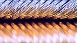 Micro shot of a stack of coins at an angle