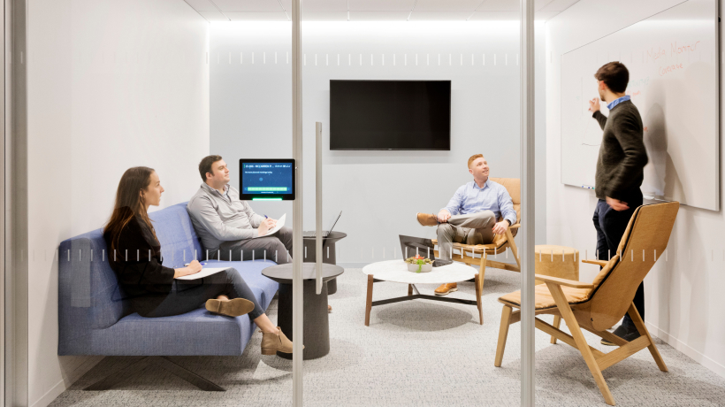Small Group of Employees Meeting