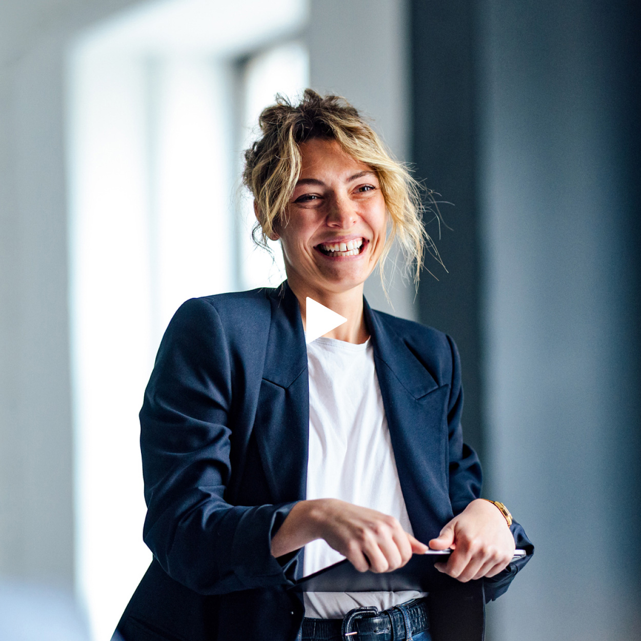 Employee Smiling