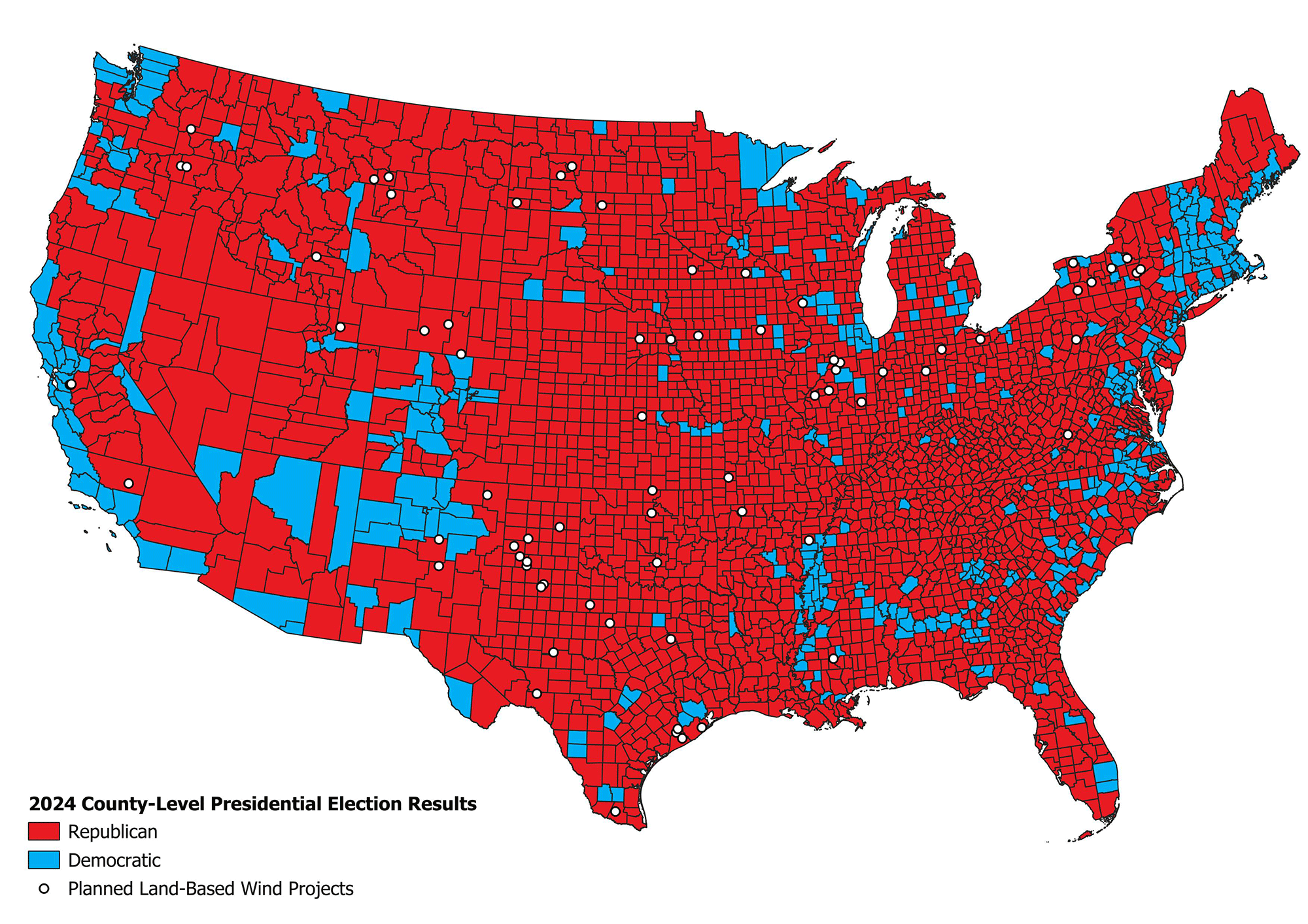 2024 County-Level Presidential Election Results